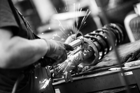 Werkstattbereich mit Technik